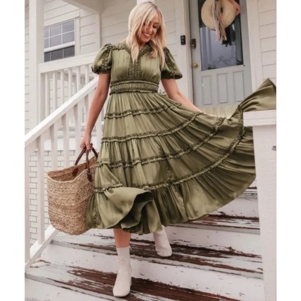 JessaKae x The Food Nanny Liz Dress in Olive